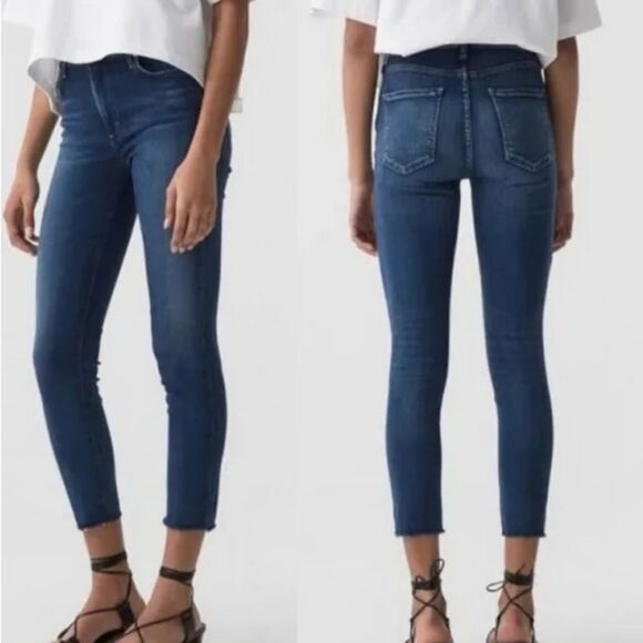 Agolde Sophie Skinny Jean frayed hem Size 27 - Picture 1 of 5